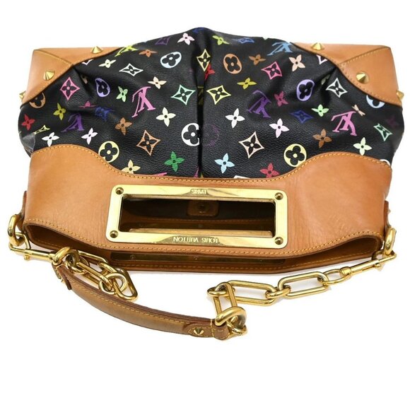 LOUIS VUITTON Judy MM Shoulder Bag Monogram Multi Leather Black M40256 663RL717 - Picture 5 of 16